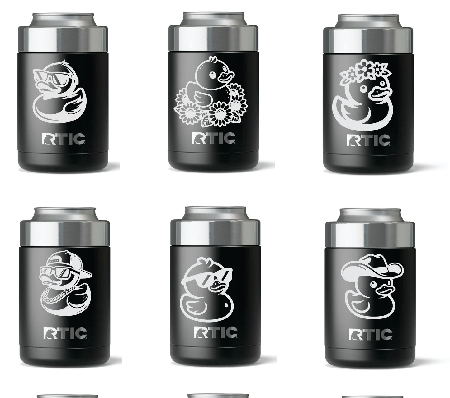 DUCK , RTIC Can Cooler, CUSTOM ANY COLOR, BEER OR SODA,COOL
