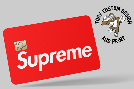 SUPREME  2 PC  credit card skin & DEBIT CARD