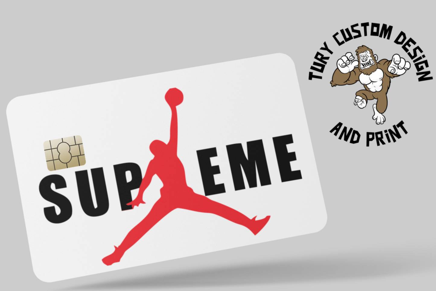 SUPREME  2 PC  credit card skin & DEBIT CARD