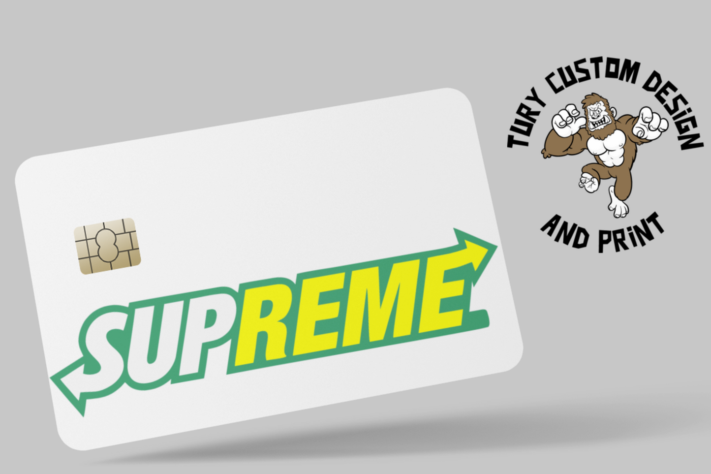 SUPREME 2 PC credit card skin & DEBIT CARD