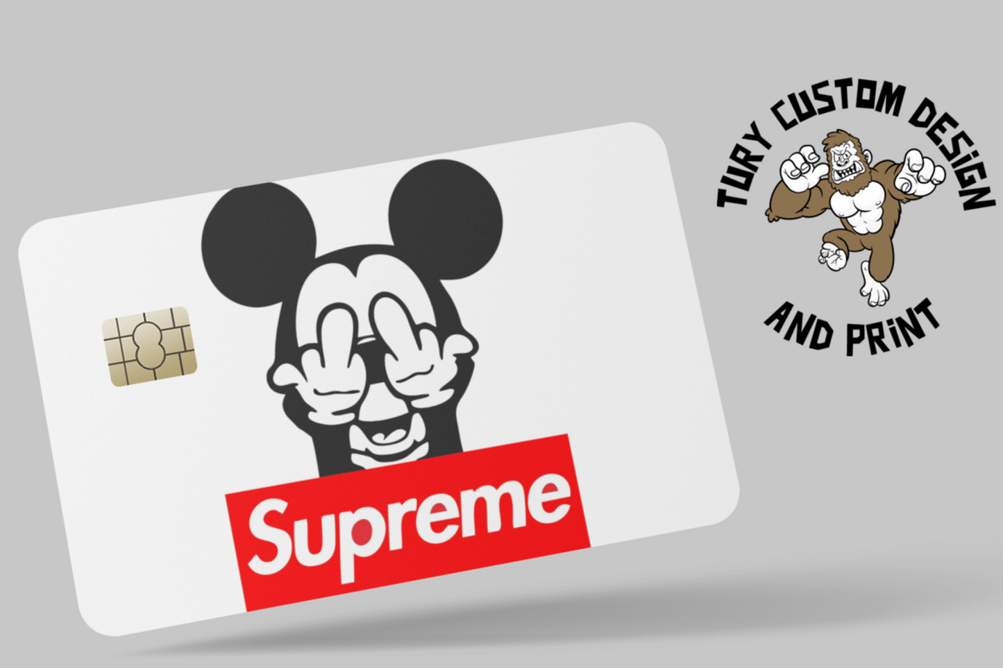 SUPREME 2 PC credit card skin & DEBIT CARD