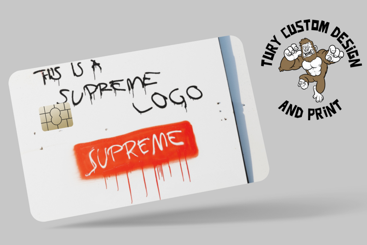SUPREME 2 PC credit card skin & DEBIT CARD