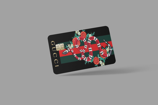 GUCHI  2 PC  credit card skin & DEBIT CARD,