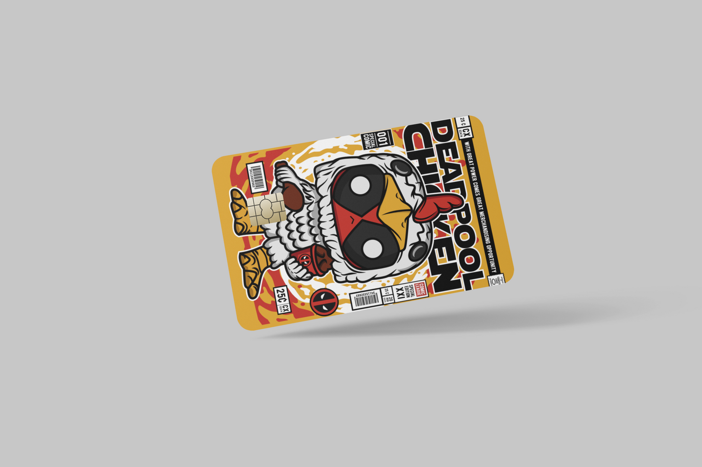 DEAD POOL 2 PC credit card skin & DEBIT CARD