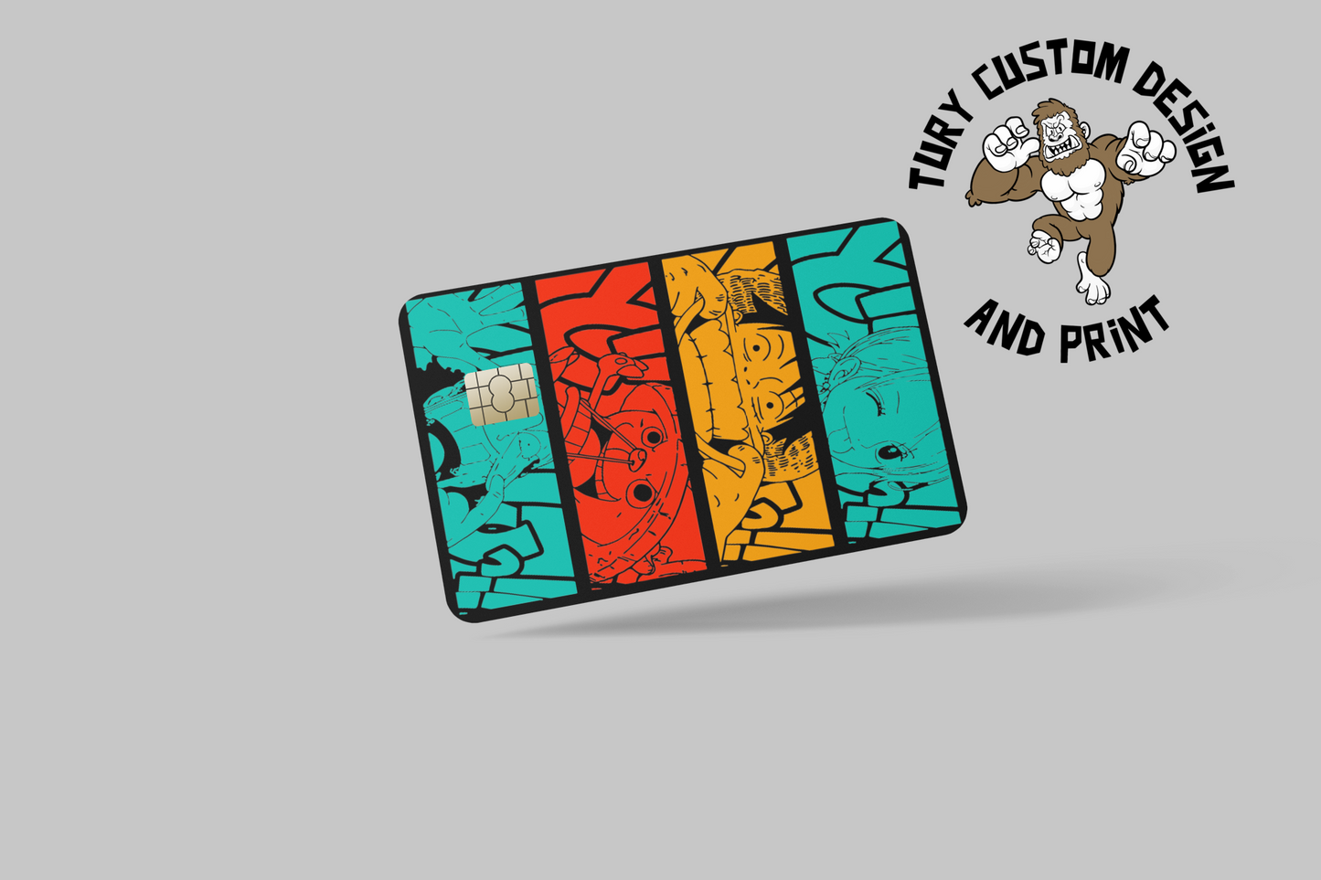 ANIME 2024 2 PC, credit card skin & DEBIT CARD