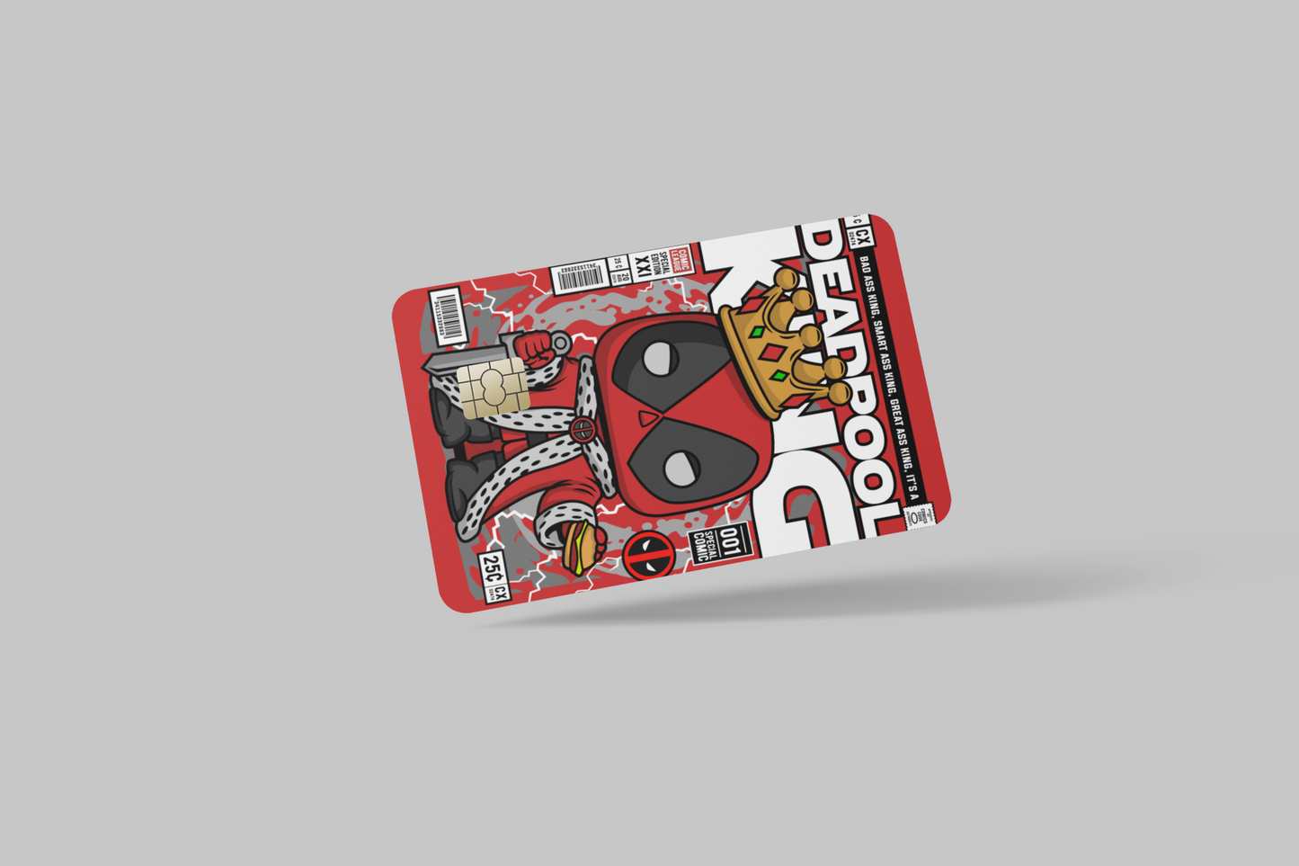 DEAD POOL 2 PC credit card skin & DEBIT CARD