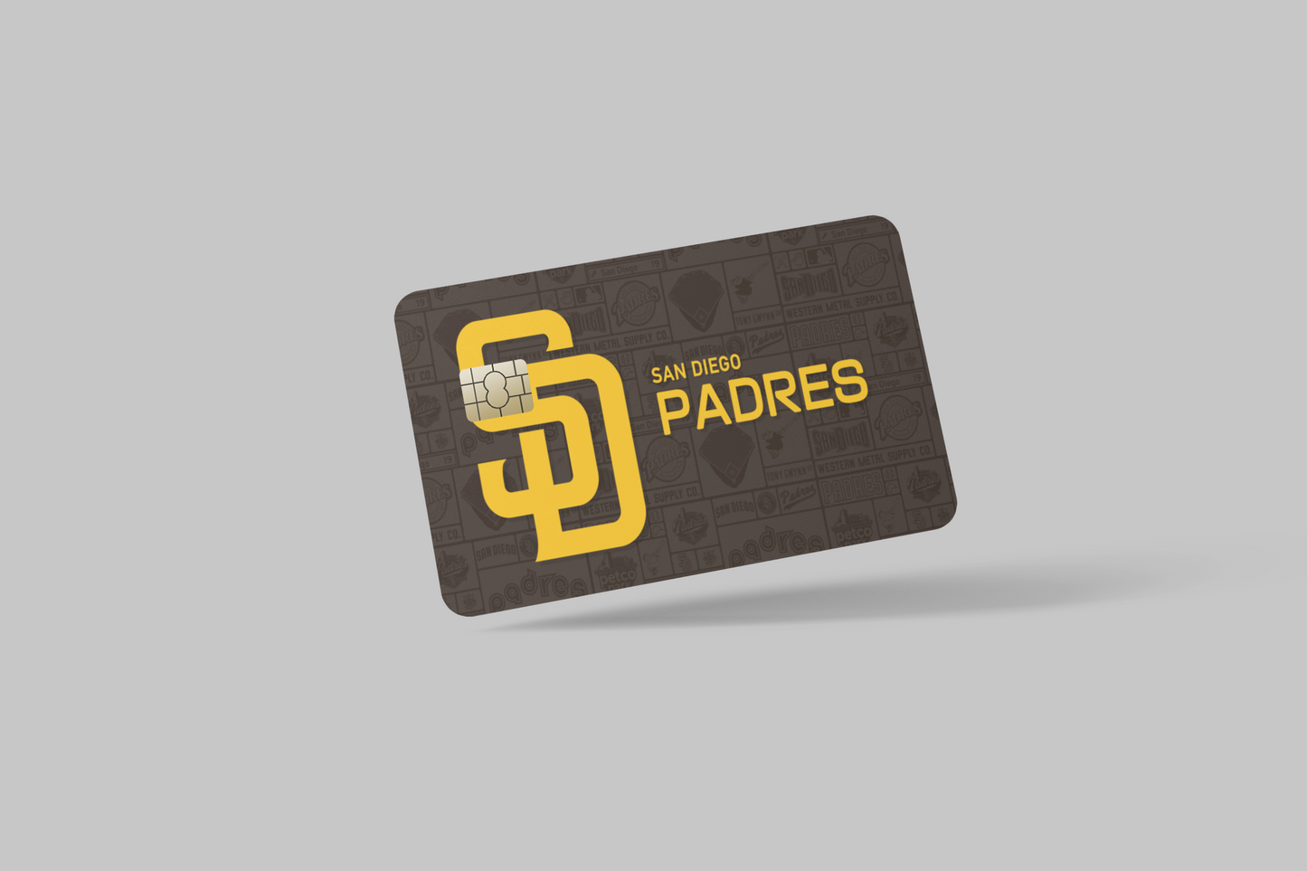 SAN DIEGO PADRES 2 PC credit card skin & DEBIT CARD