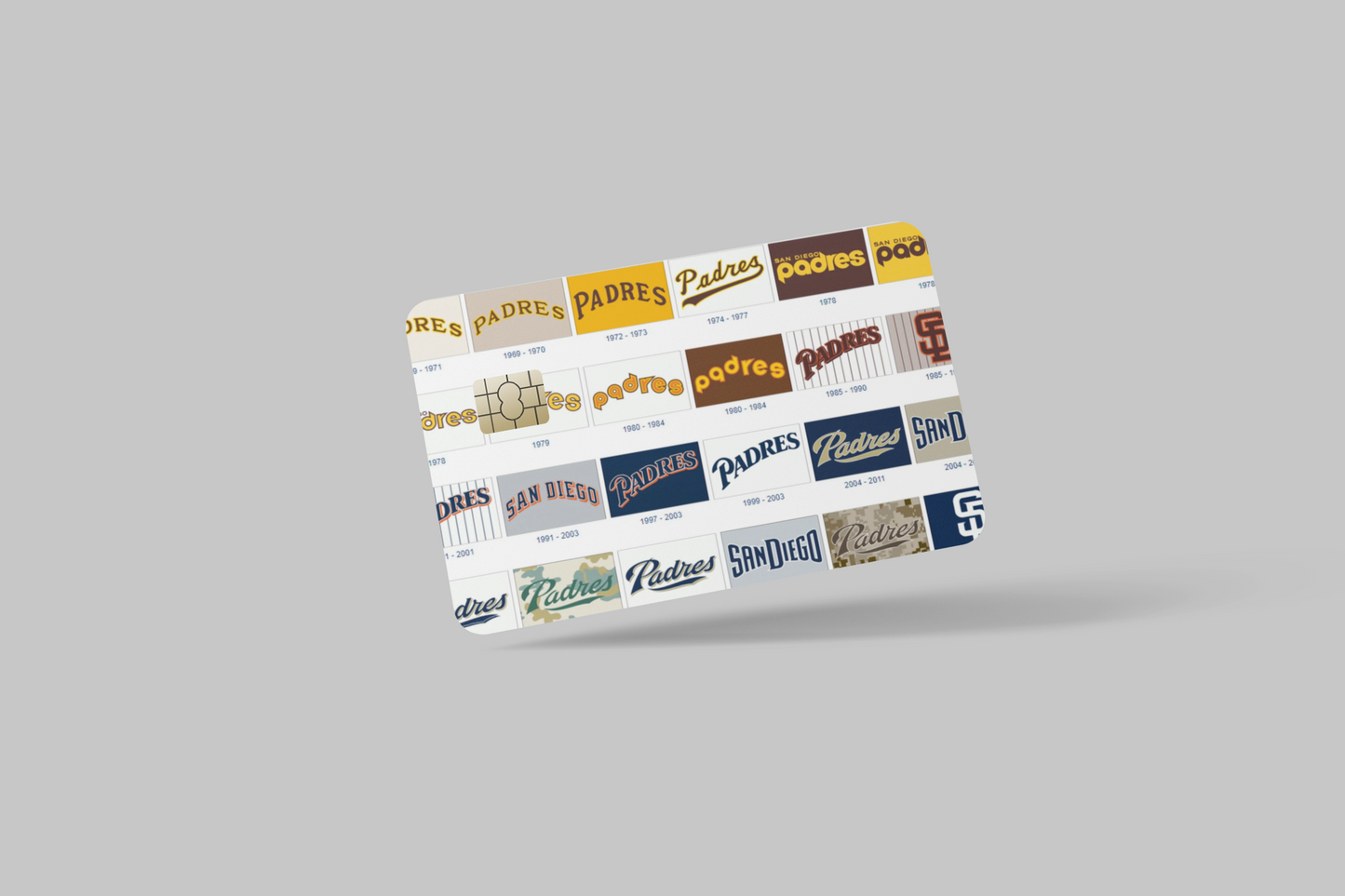SAN DIEGO PADRES 2 PC credit card skin & DEBIT CARD