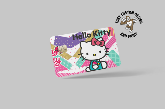 HELLO KITTY 2022 2 PC  credit card skin & DEBIT CARD