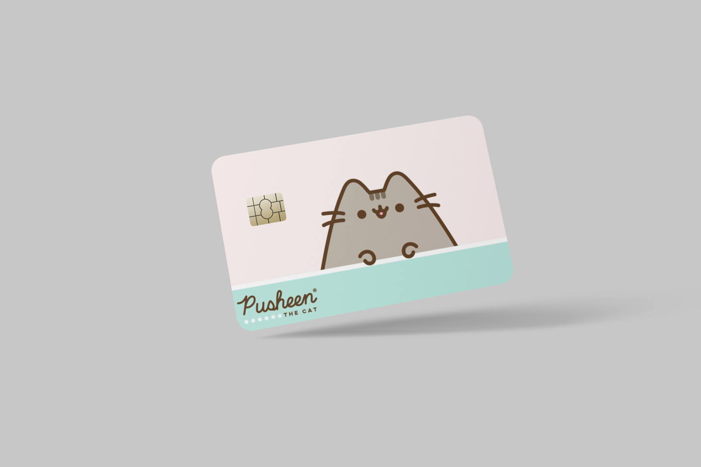 PUSHEEN THE CAT 2 PC credit card skin & DEBIT CARD