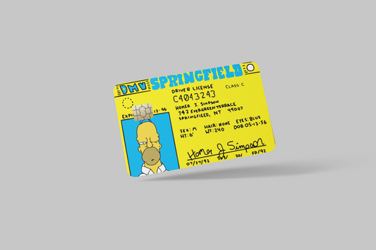 THE SIMPSONS  2 PC  credit card skin & DEBIT CARD