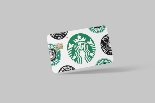 STARBUCKS 2 PC, credit card skin & DEBIT CARD