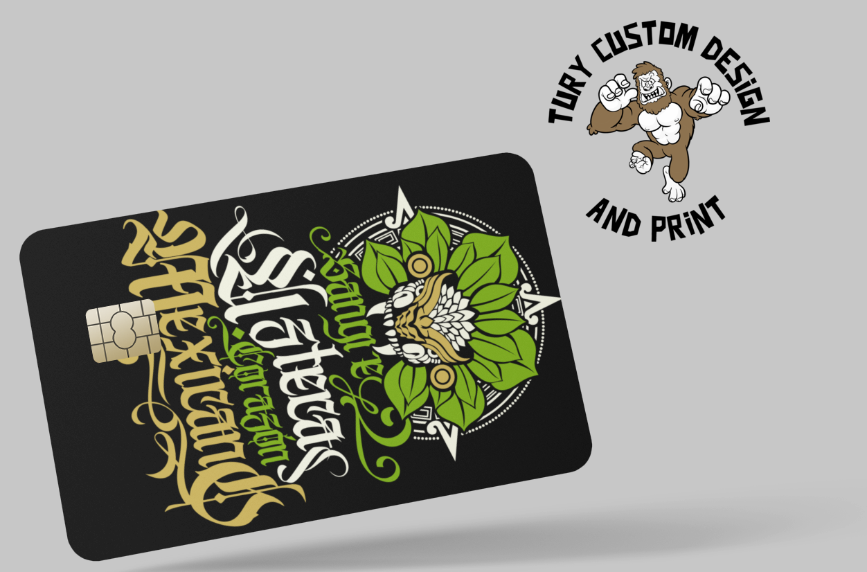 MEXICAN STYLE 2 PC credit card skin & DEBIT CARD