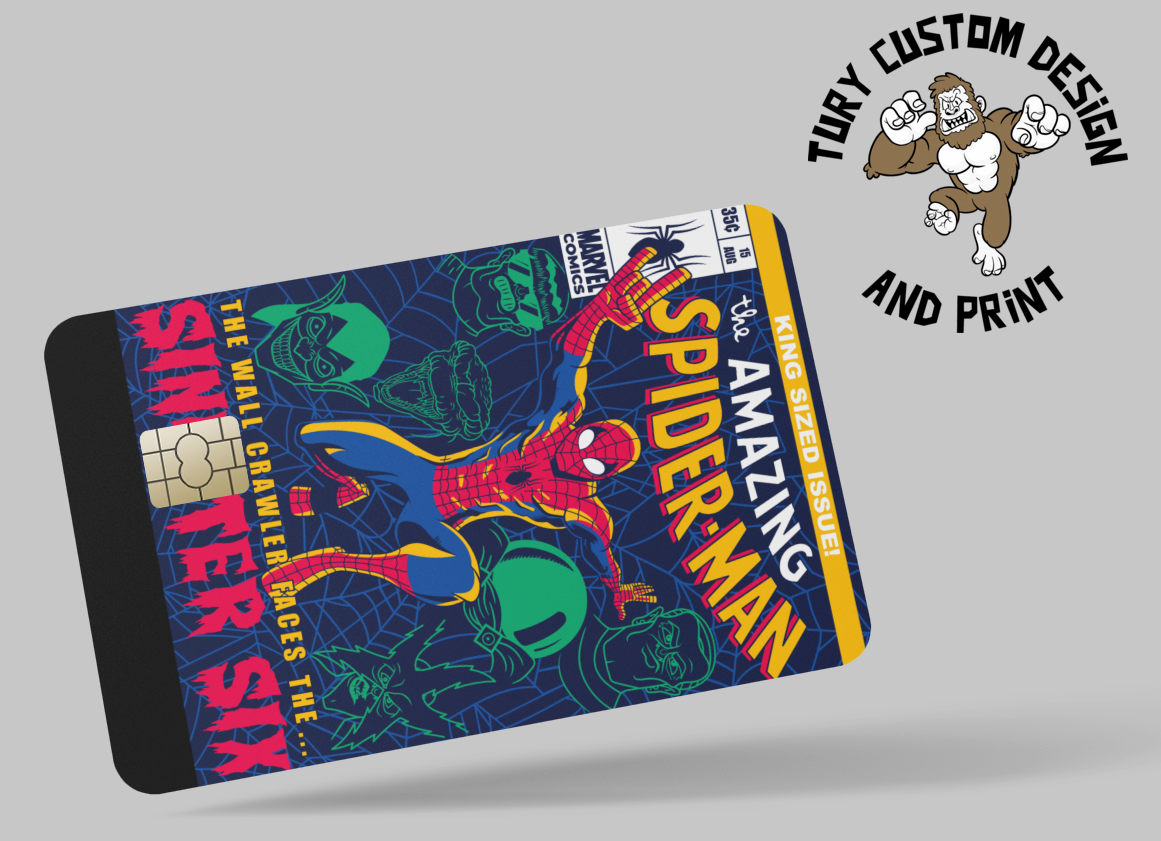 SPIDERMAN 2 PC, credit card skin & DEBIT CARD