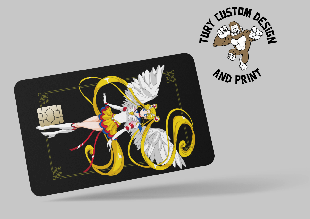 SAYLOR MOON 2 PC credit card skin & DEBIT CARD