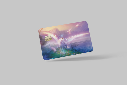 UNICORN  2 PC  credit card skin & DEBIT CARD