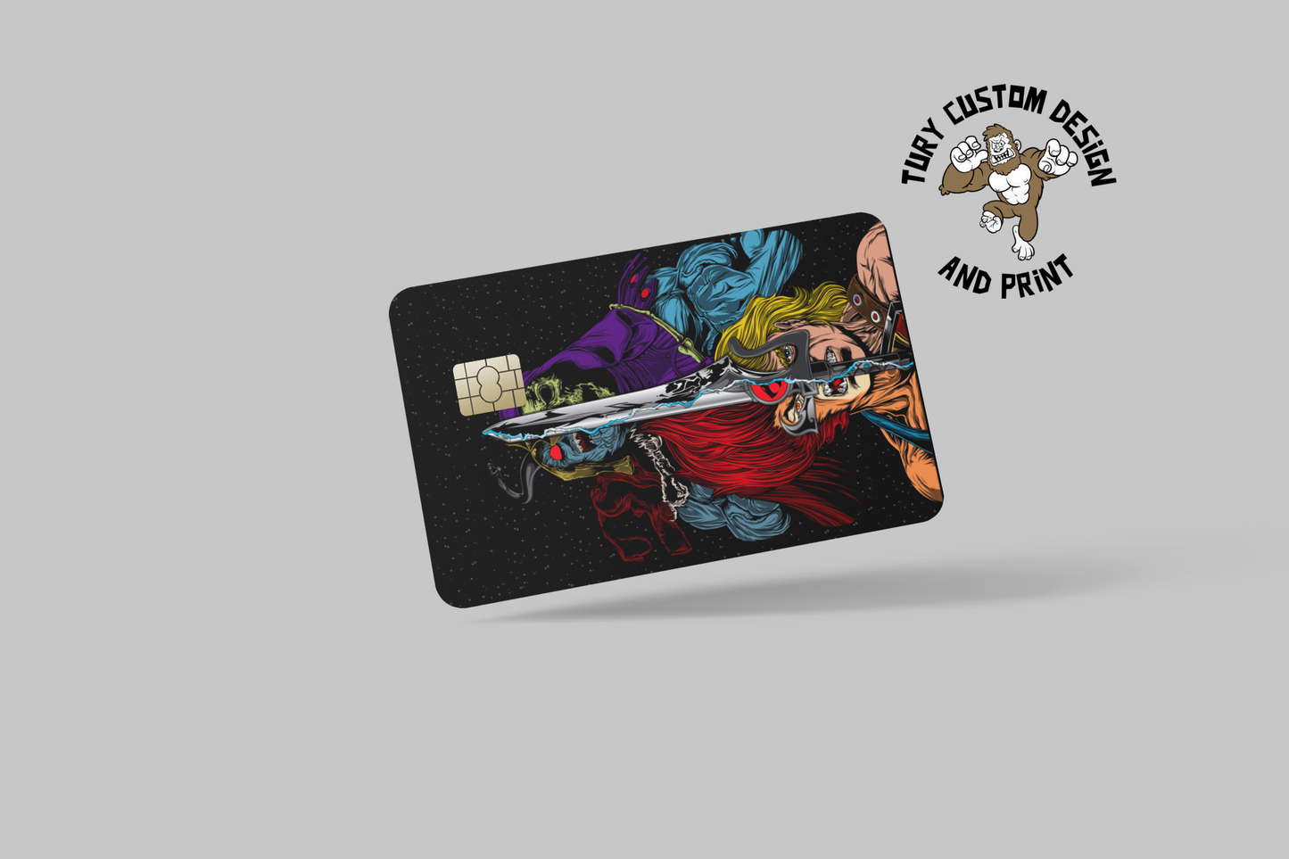 SUPERHEROS 2 PC, credit card skin & DEBIT CARD