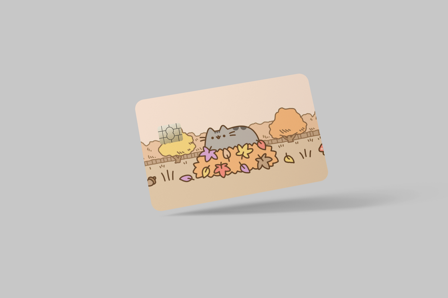 PUSHEEN THE CAT 2 PC credit card skin & DEBIT CARD