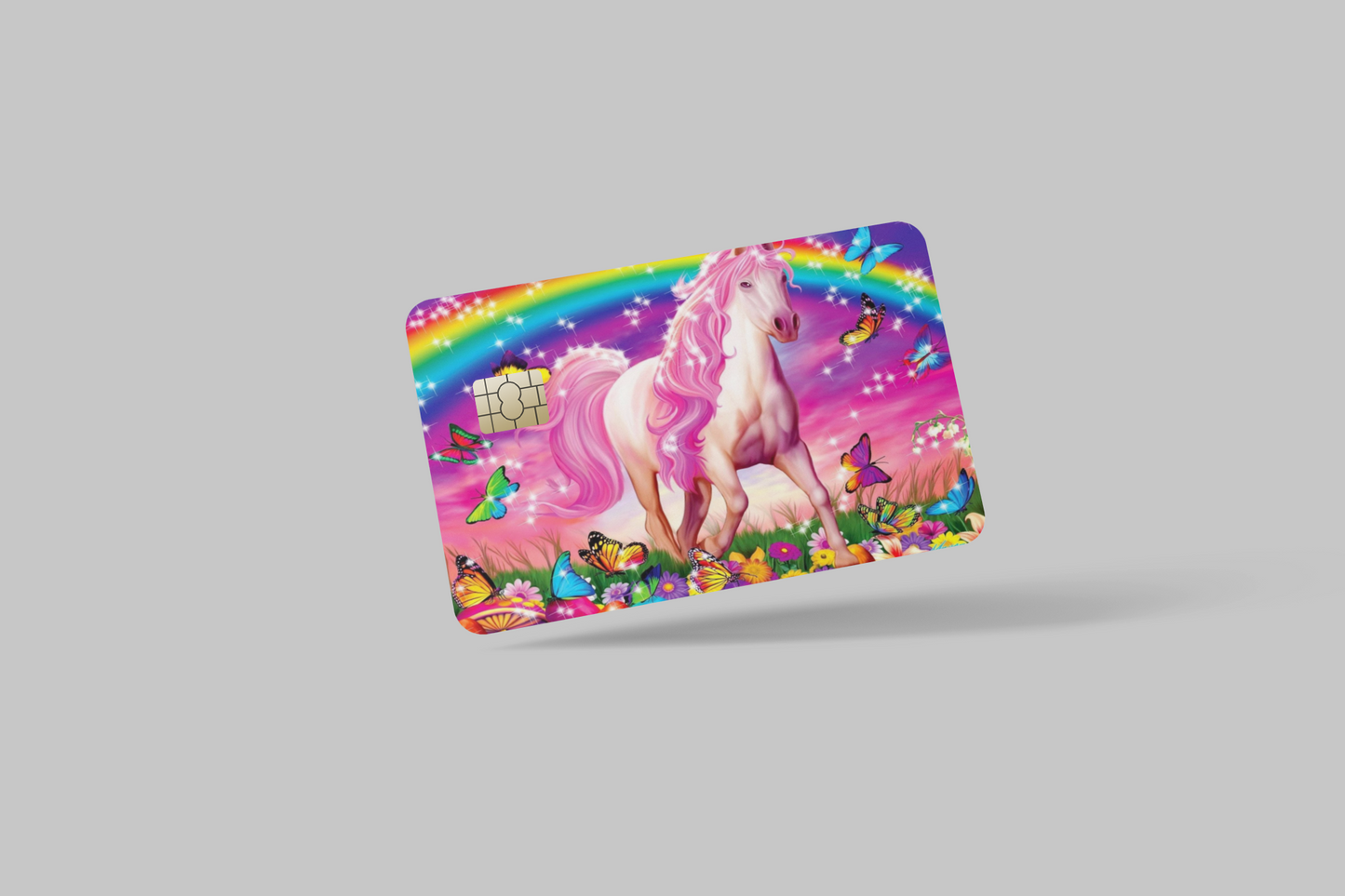 UNICORN 2 PC credit card skin & DEBIT CARD