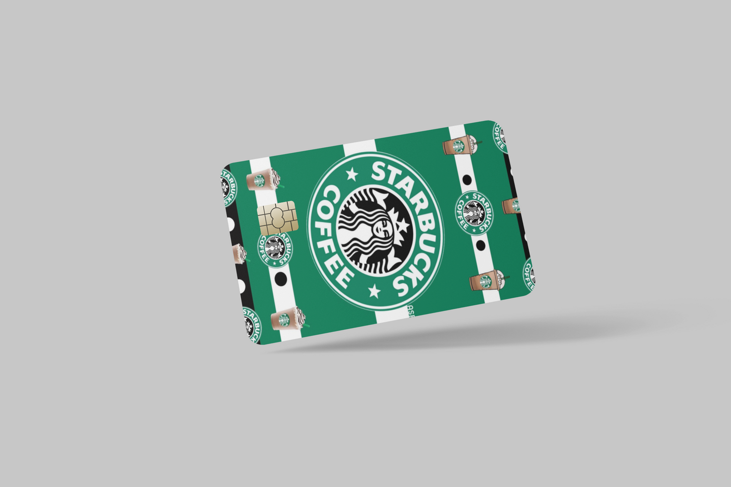 STARBUCKS 2 PC, credit card skin & DEBIT CARD