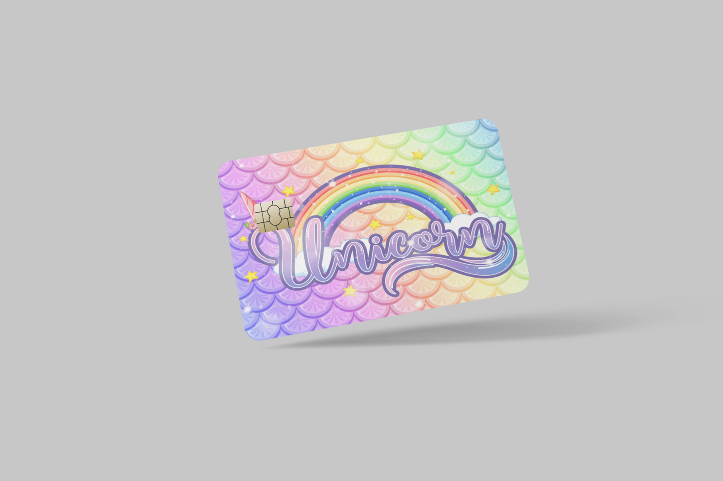 UNICORN 2 PC credit card skin & DEBIT CARD