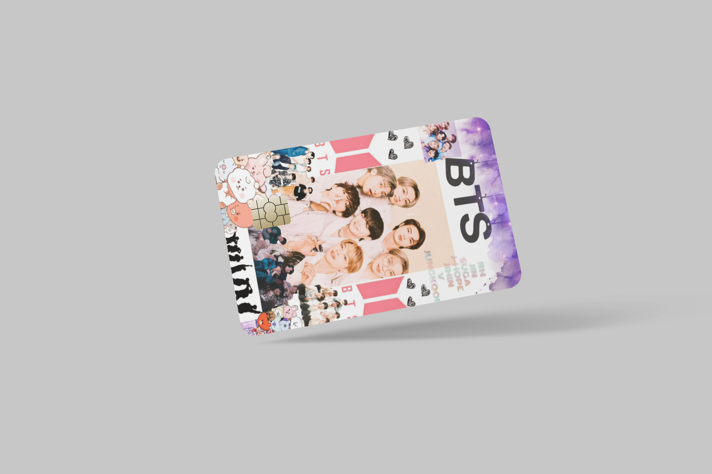 BTS 2 PC, credit card skin & DEBIT CARD