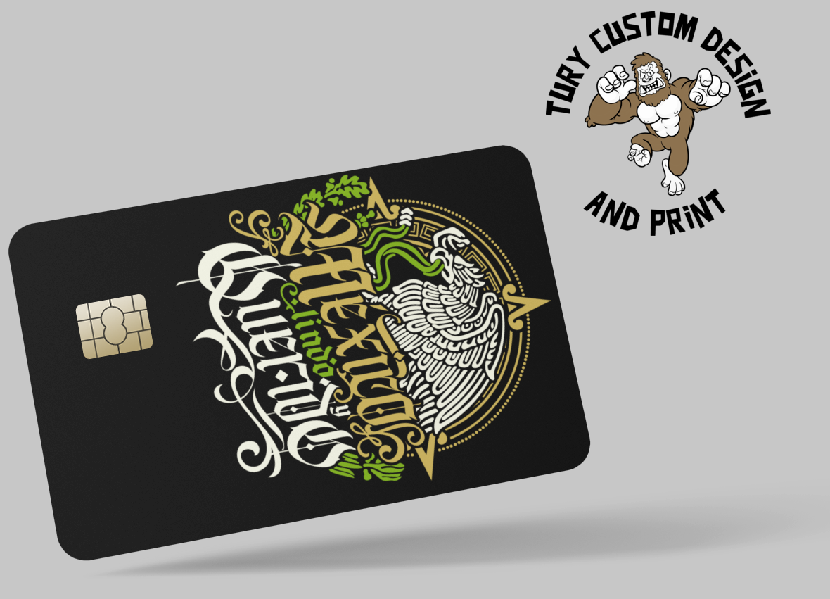 MEXICAN STYLE 2 PC credit card skin & DEBIT CARD