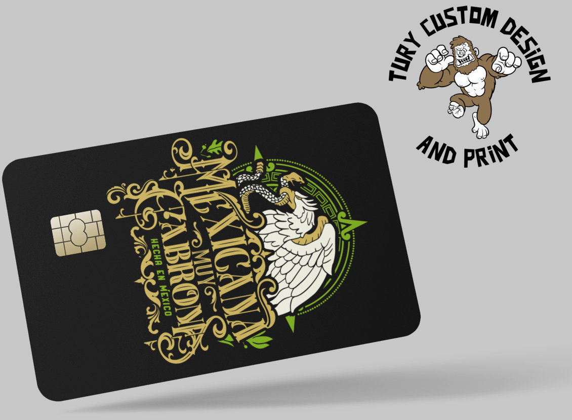 MEXICAN STYLE 2 PC credit card skin & DEBIT CARD
