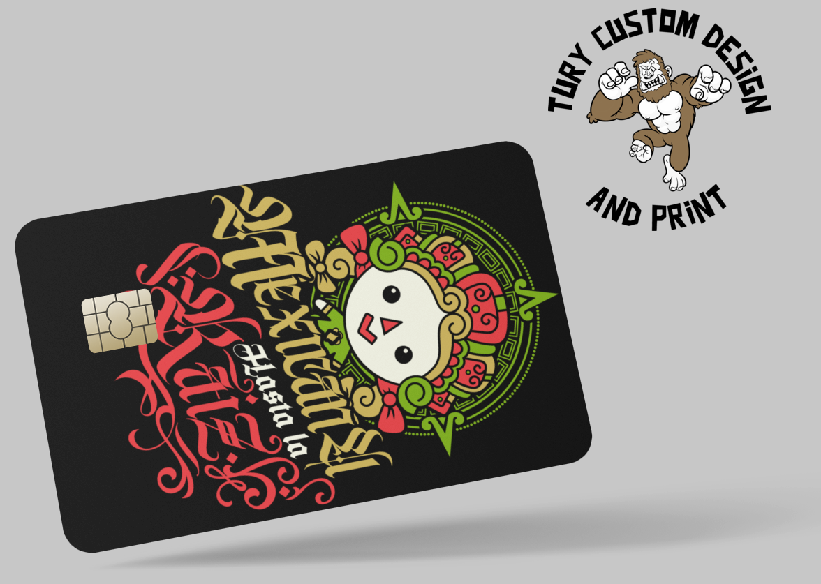 MEXICAN STYLE 2 PC credit card skin & DEBIT CARD