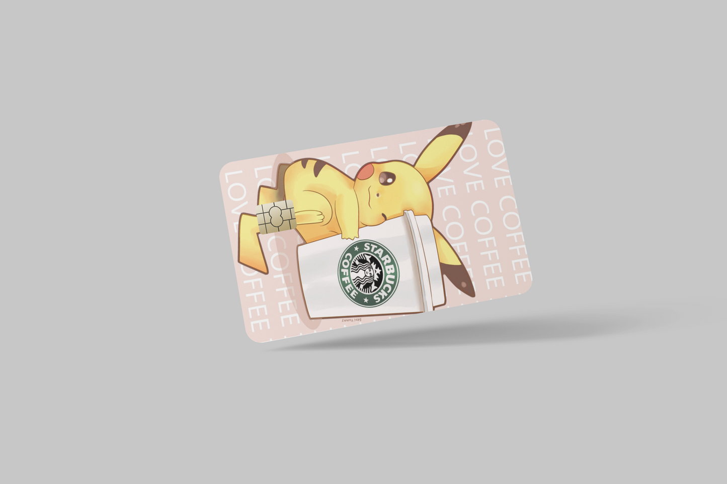 STARBUCKS 2 PC, credit card skin & DEBIT CARD