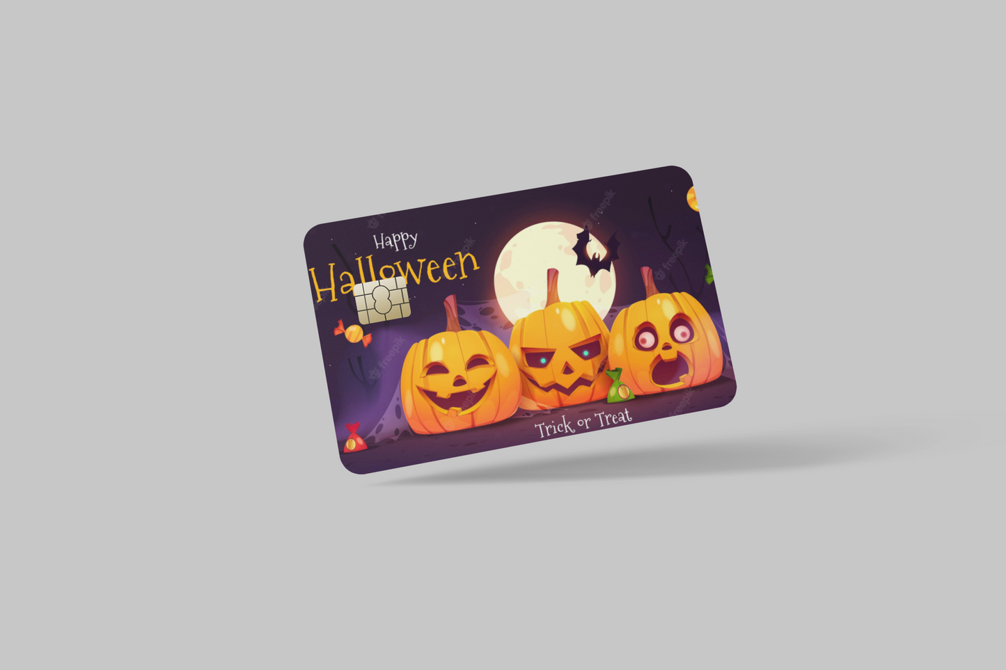 HALLOWEN 2 PC credit card skin & DEBIT CARD