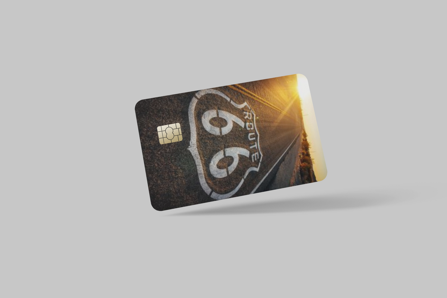 ROUTE 66 2 PC credit card skin & DEBIT CARD