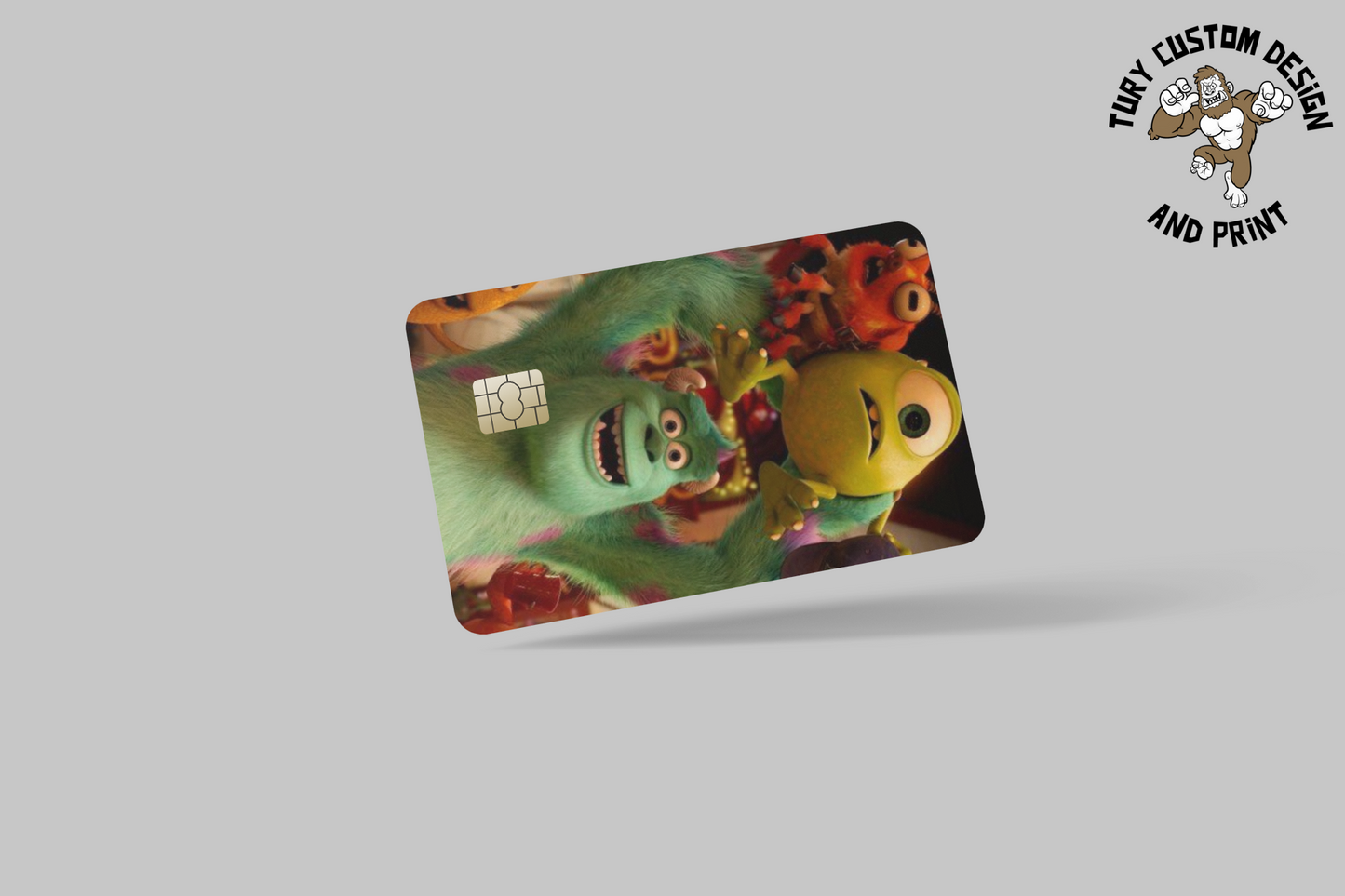 MONSTER INC 2 PC credit card skin & DEBIT CARD