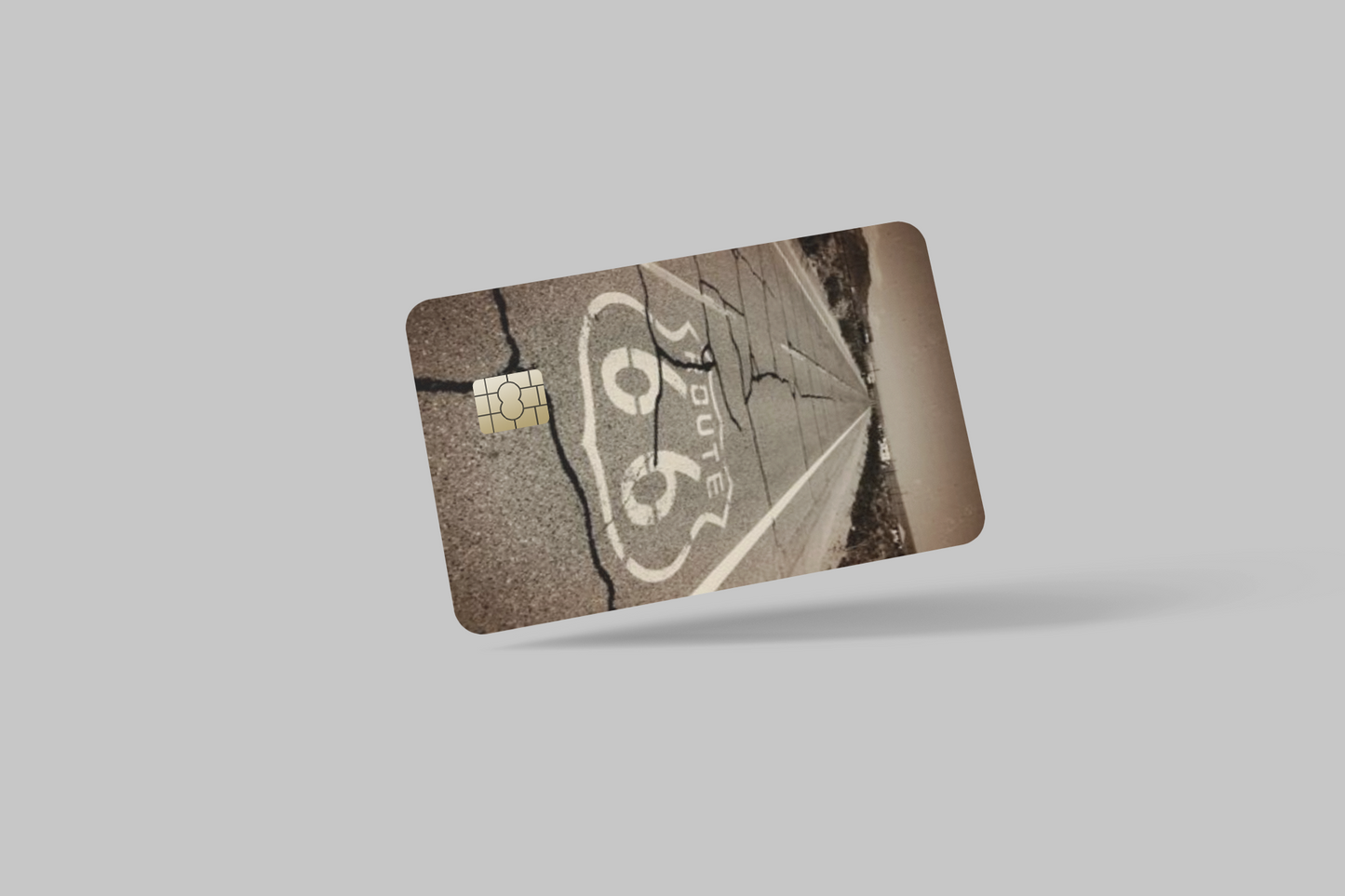 ROUTE 66 2 PC credit card skin & DEBIT CARD