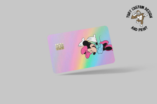 MINNIE MOUSE  2 PC  credit card skin & DEBIT CARD