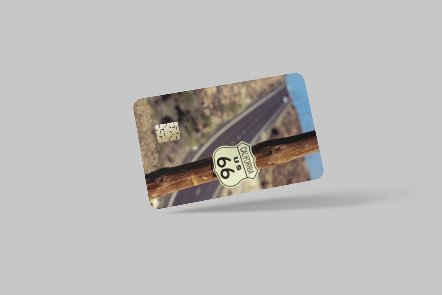 ROUTE 66 2 PC credit card skin & DEBIT CARD
