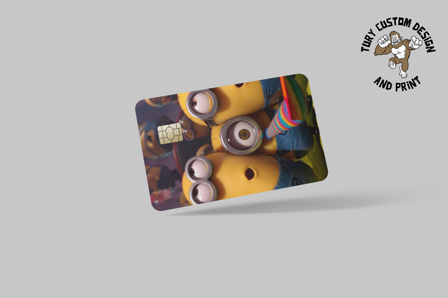 MINIONS 2 PC credit card skin & DEBIT CARD