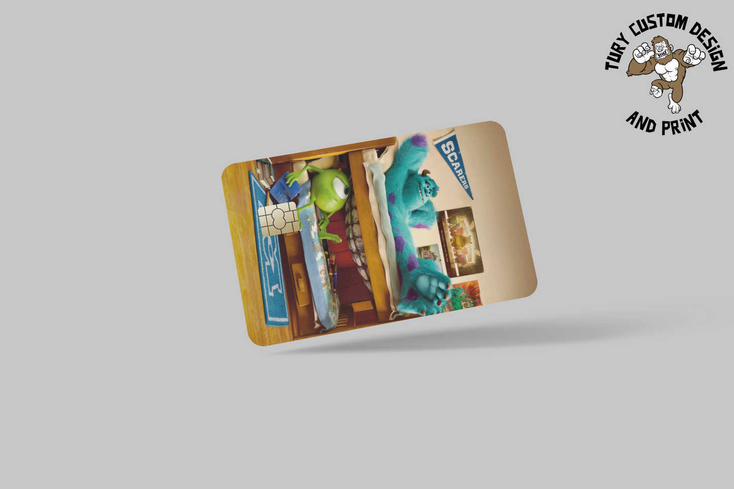 MONSTER INC 2 PC credit card skin & DEBIT CARD