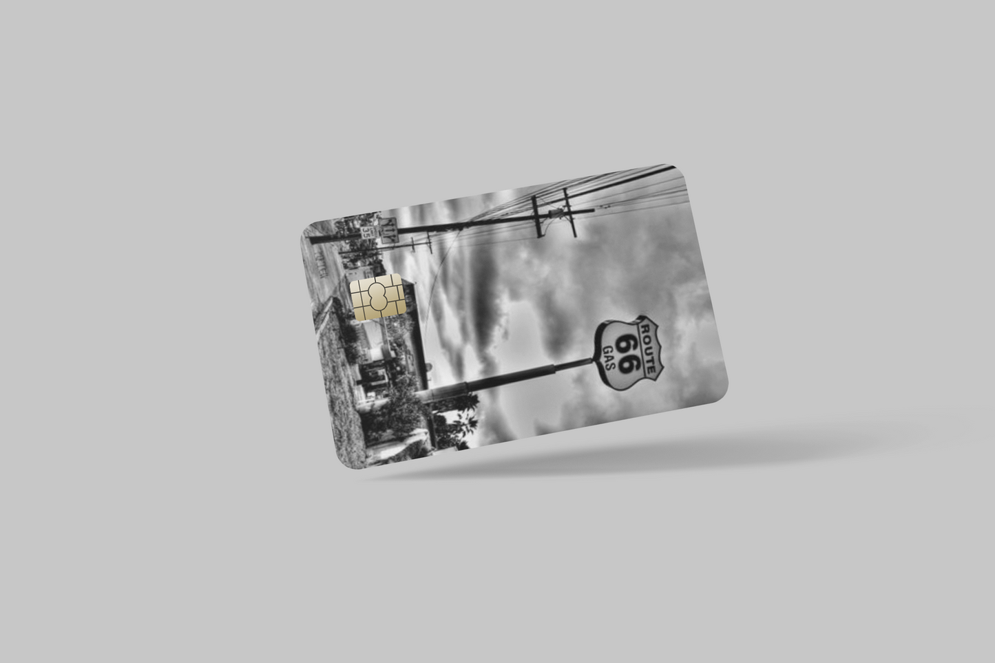 ROUTE 66 2 PC credit card skin & DEBIT CARD