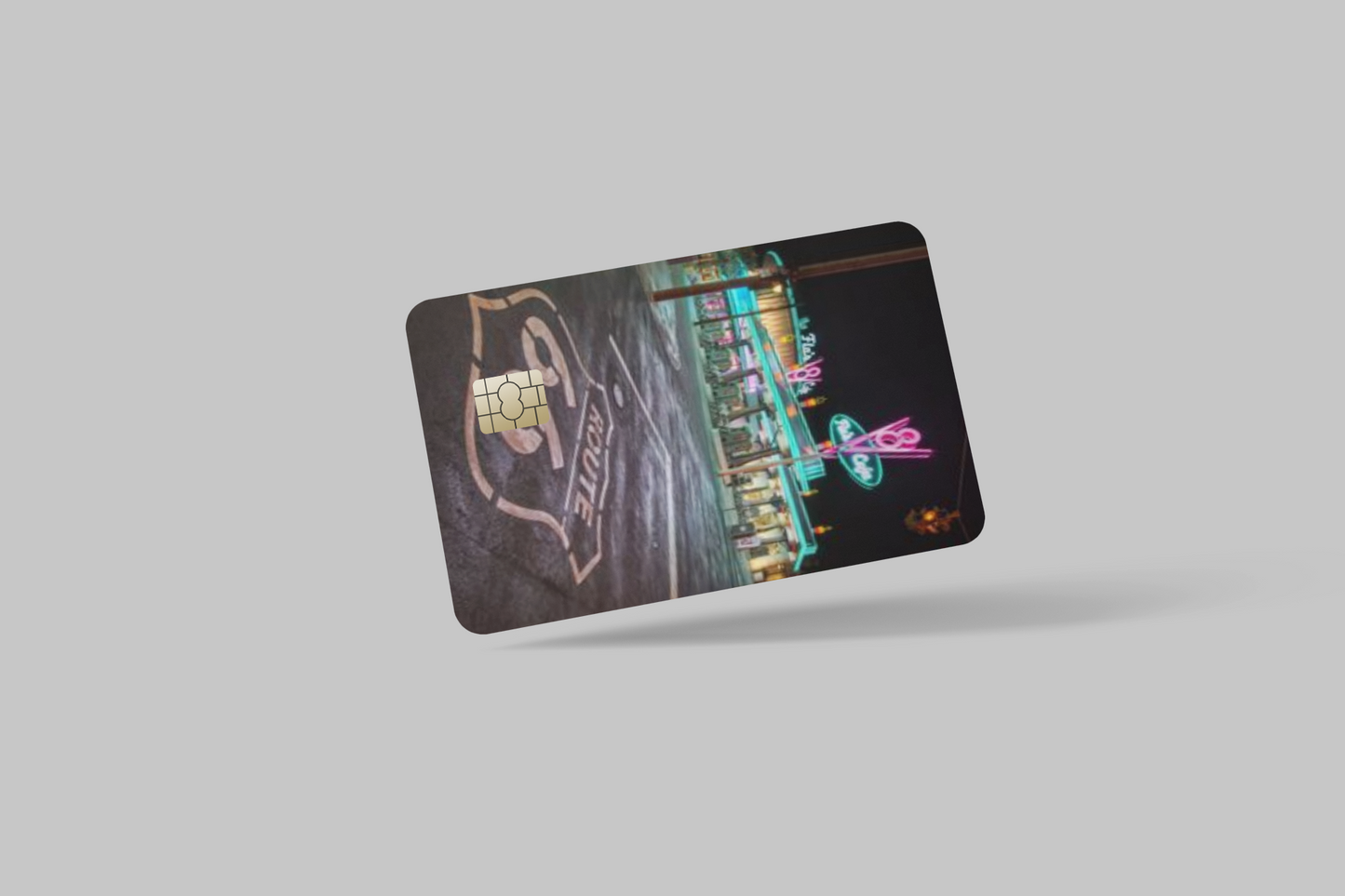 ROUTE 66 2 PC credit card skin & DEBIT CARD