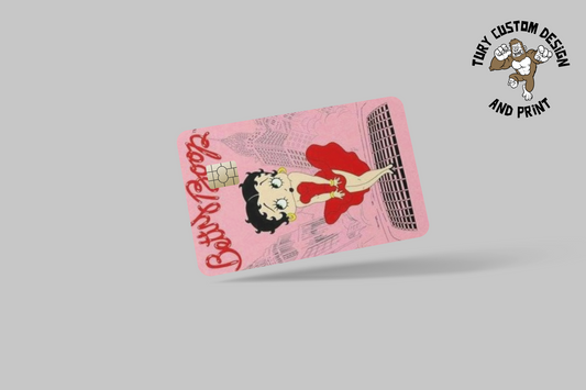 BETTY BOO  2 PC, credit card skin & DEBIT CARD