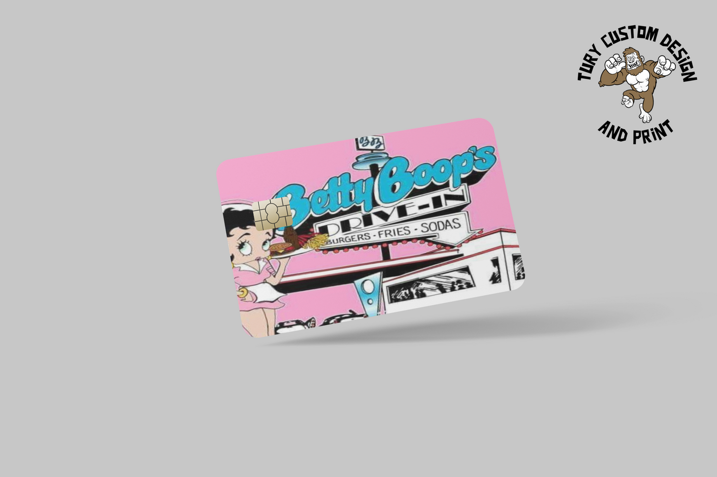 BETTY BOO 2 PC, credit card skin & DEBIT CARD