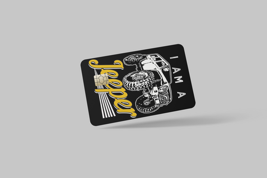 JEEP 2024 2 PC  credit card skin & DEBIT CARD