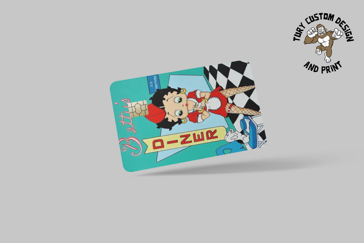 BETTY BOO 2 PC, credit card skin & DEBIT CARD