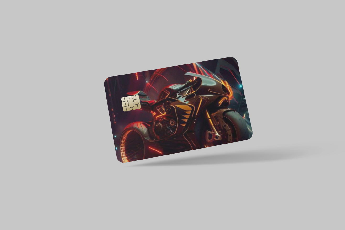 MOTORCYCLES OF THE FUTURE 2 PC credit card skin & DEBIT CARD