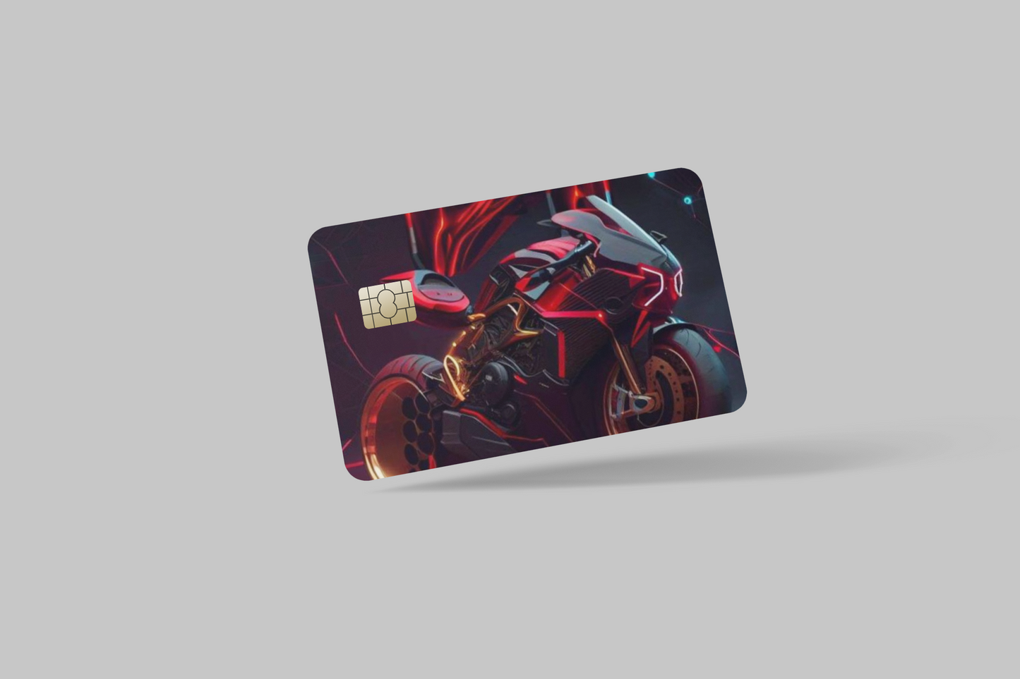 MOTORCYCLES OF THE FUTURE 2 PC credit card skin & DEBIT CARD