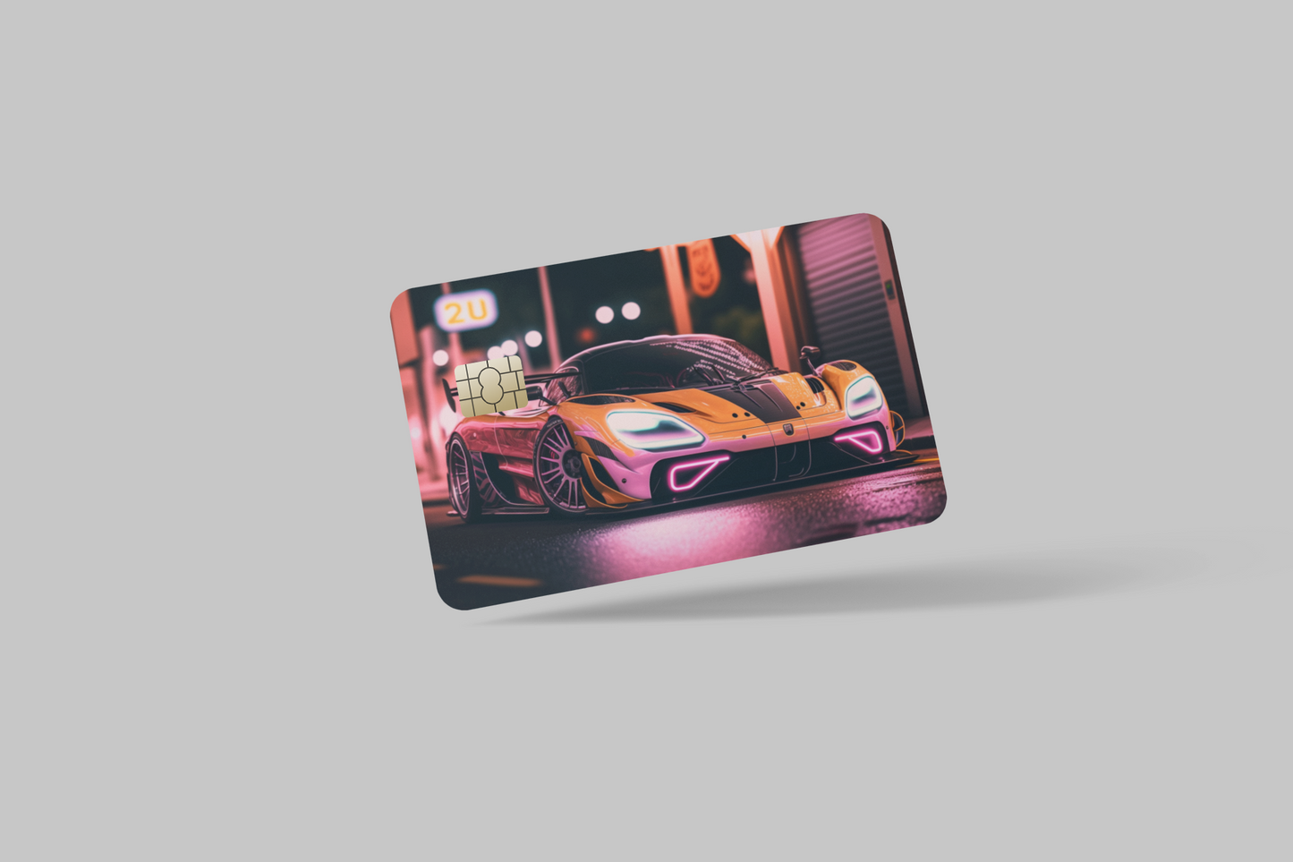 LUXERY SPORT CARS 2 PC credit card skin & DEBIT CARD