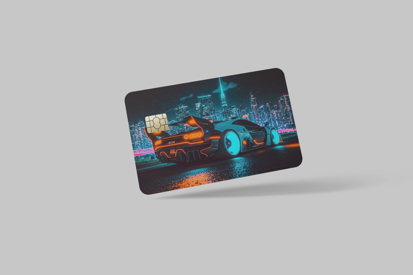 LUXERY SPORT CARS 2 PC credit card skin & DEBIT CARD