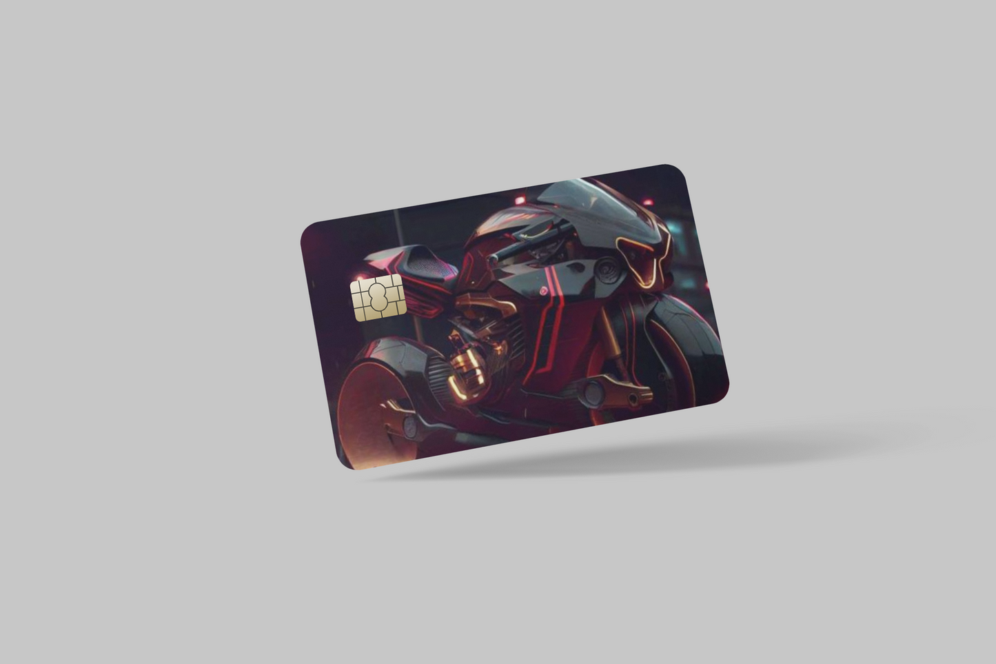 MOTORCYCLES OF THE FUTURE 2 PC credit card skin & DEBIT CARD