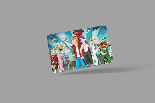 FUTURAMA 2 PC  credit card skin & DEBIT CARD